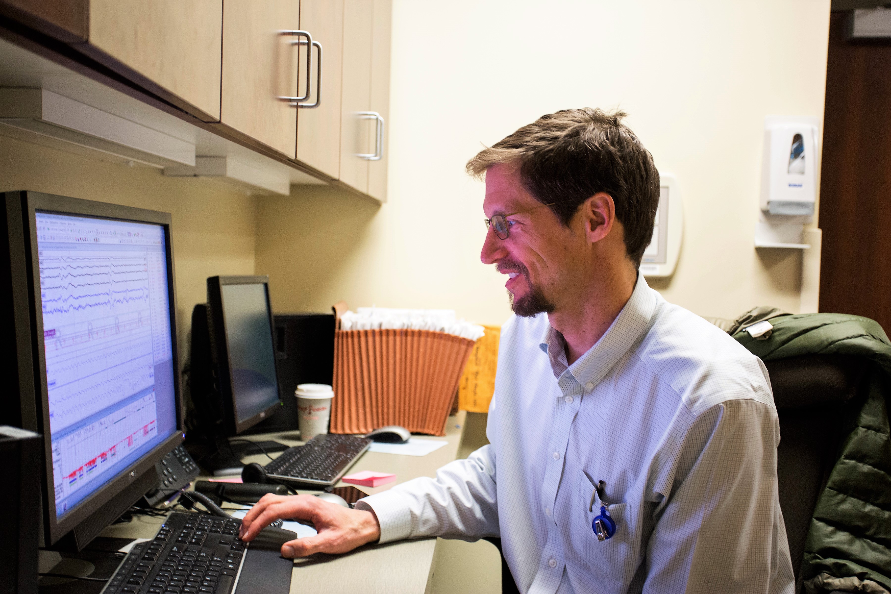 CCPSA physician reviewing data